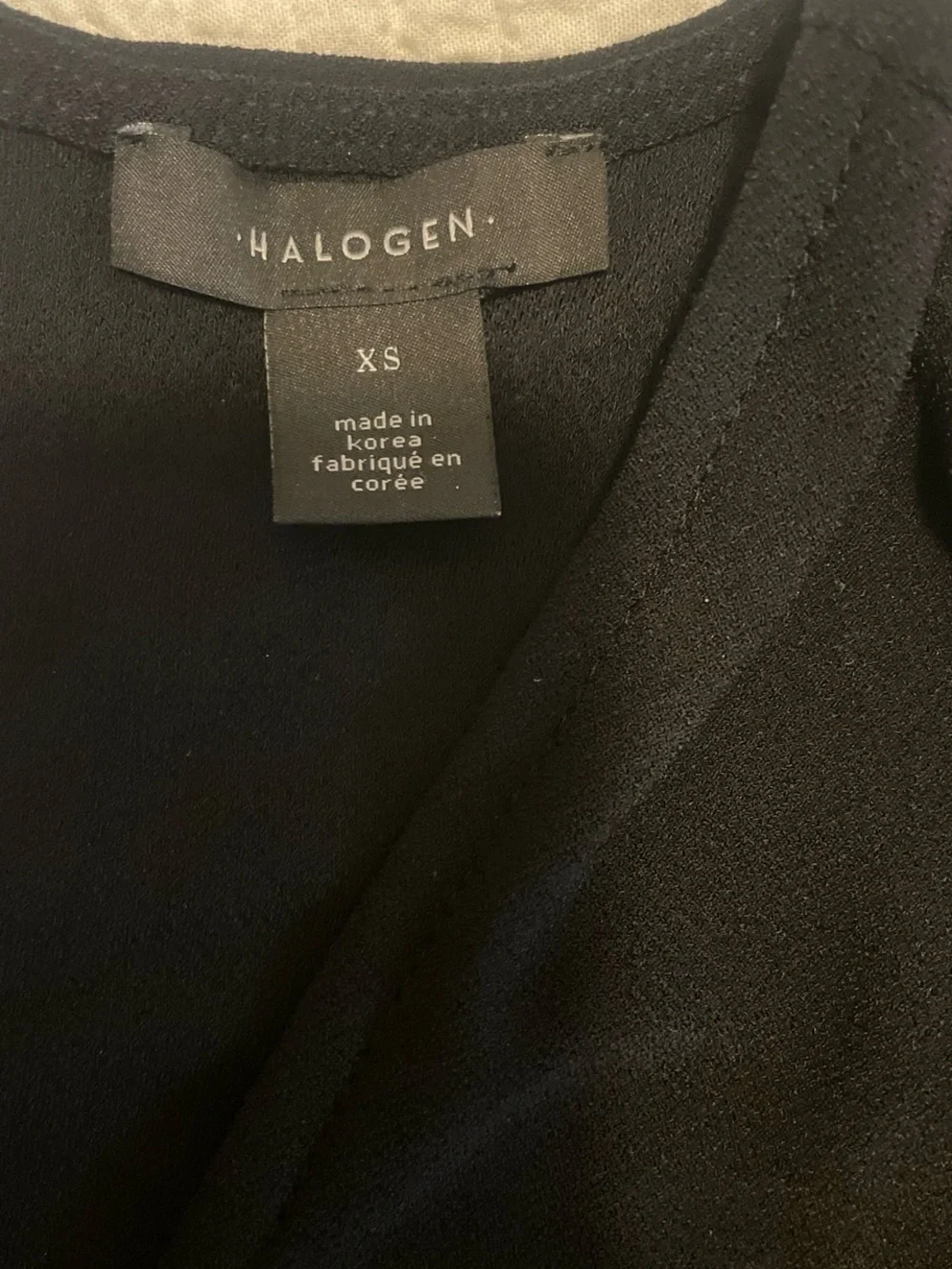 Halogen Black Tie-Waist Wide-Leg Jumpsuit